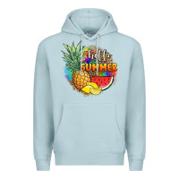 Blue Mist hello summer pineapple Premium Hoodie - JahusDesignShop