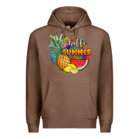 Chestnut hello summer pineapple Premium Hoodie - JahusDesignShop