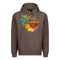 Coffee hello summer pineapple Premium Hoodie - JahusDesignShop