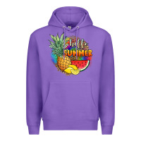 Purple hello summer pineapple Premium Hoodie - JahusDesignShop