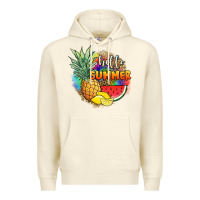 Sandshell hello summer pineapple Premium Hoodie - JahusDesignShop