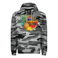 Slate Camo hello summer pineapple Premium Hoodie - JahusDesignShop