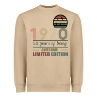 Mushroom Vintage 1970 Limited Edition 50 Years Of Being Awe Heavyweight Sweatshirt - Bettercallsaul