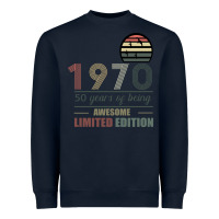 Navy Vintage 1970 Limited Edition 50 Years Of Being Awe Heavyweight Sweatshirt - Bettercallsaul
