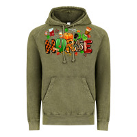 Vintage Olive fall nurse Vintage Hoodie - MaliasSmallBusiness