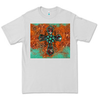 Dove Grey western cross tumbler Premium Tee - Jasminsmagicworld