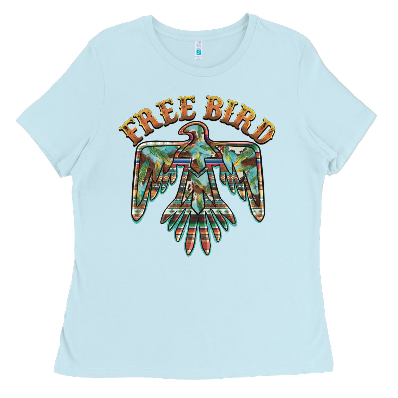 Free Bird Feathers Thunderbird Ladies Tee by BarkalooDesign | Teevron