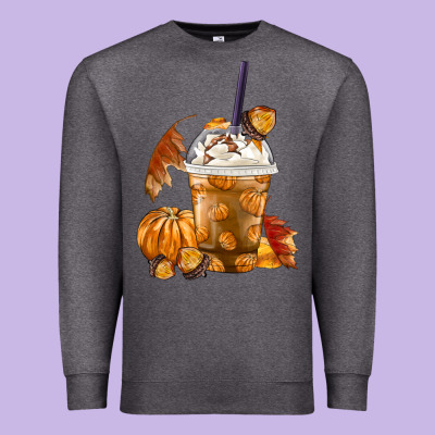 Pumpkin Spice Coffee Premium Sweatshirt Designed By Fadigitalartstudio
