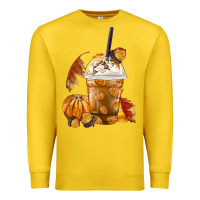 Lemon Pumpkin Spice Coffee Premium Sweatshirt - FaDigitalArtStudio