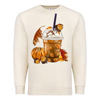 Sandshell Pumpkin Spice Coffee Premium Sweatshirt - FaDigitalArtStudio