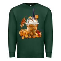 Sports Green Pumpkin Spice Coffee Premium Sweatshirt - FaDigitalArtStudio