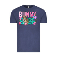 Vintage Denim Bunny Babe Easter Vintage Tee - BundleAndBundleShop