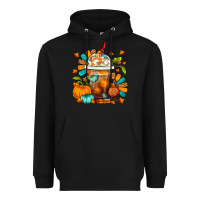 Black Thanksgiving Frappe Coffee Heavyweight Hoodie - FaDigitalArtStudio