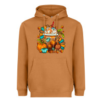 Meerkat Thanksgiving Frappe Coffee Heavyweight Hoodie - FaDigitalArtStudio