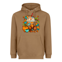 Toasted Coconut Thanksgiving Frappe Coffee Heavyweight Hoodie - FaDigitalArtStudio