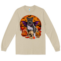 Mushroom halloween pitbull dog Long Sleeve Tee - RanaPortraitStore