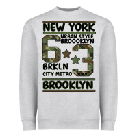 Heather Grey Newyork Brooklyn Heavyweight Sweatshirt - Bettercallsaul