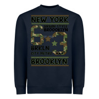 Navy Newyork Brooklyn Heavyweight Sweatshirt - Bettercallsaul