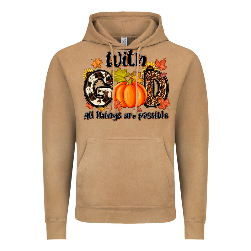 With God All Things Are Possible Vintage Hoodie by MaliasSmallBusiness | Teevron