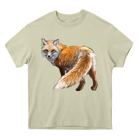 Mossy Red Fox Heavy Core Tee - LillyAllenDesigns