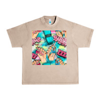 French Oak hand cream and nail tools with serape and glitter seamless pattern bbs Urban Heavy Tee - BundleAndBundleShop