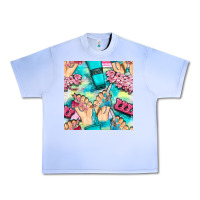 Grape Ice hand cream and nail tools with serape and glitter seamless pattern bbs Urban Heavy Tee - BundleAndBundleShop