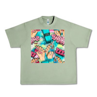 Oil Green hand cream and nail tools with serape and glitter seamless pattern bbs Urban Heavy Tee - BundleAndBundleShop