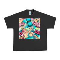Pigment Black hand cream and nail tools with serape and glitter seamless pattern bbs Urban Heavy Tee - BundleAndBundleShop