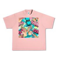 Salmon hand cream and nail tools with serape and glitter seamless pattern bbs Urban Heavy Tee - BundleAndBundleShop