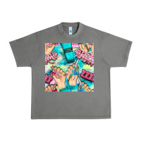 Tornado hand cream and nail tools with serape and glitter seamless pattern bbs Urban Heavy Tee - BundleAndBundleShop