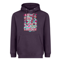Plum My God is stronger than Cancer Heavyweight Hoodie - FaDigitalArtStudio