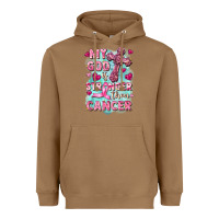 Toasted Coconut My God is stronger than Cancer Heavyweight Hoodie - FaDigitalArtStudio