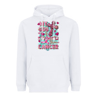 White My God is stronger than Cancer Heavyweight Hoodie - FaDigitalArtStudio