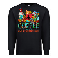 Black Coffee And American Football Coffee Cups Premium Sweatshirt - FaDigitalArtStudio