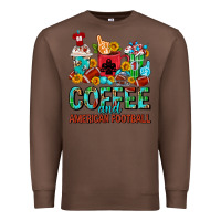 Chestnut Coffee And American Football Coffee Cups Premium Sweatshirt - FaDigitalArtStudio