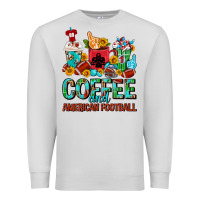 Dove Grey Coffee And American Football Coffee Cups Premium Sweatshirt - FaDigitalArtStudio