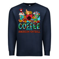 Navy Coffee And American Football Coffee Cups Premium Sweatshirt - FaDigitalArtStudio