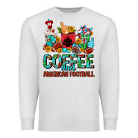 Oatmeal Heather Coffee And American Football Coffee Cups Premium Sweatshirt - FaDigitalArtStudio