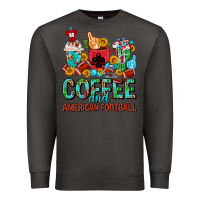 Smoke Coffee And American Football Coffee Cups Premium Sweatshirt - FaDigitalArtStudio