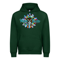 Forest Green happy easter sunflower Urban Hoodie - CowhideDigitalArt