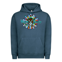 Pigment Midnight Navy happy easter sunflower Urban Hoodie - CowhideDigitalArt