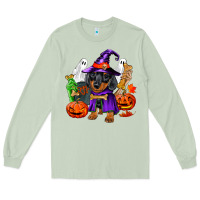 Matcha Halloween dachshund puppy dog Long Sleeve Tee - RanaPortraitStore