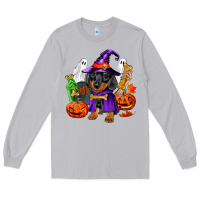 Moon Dust Halloween dachshund puppy dog Long Sleeve Tee - RanaPortraitStore
