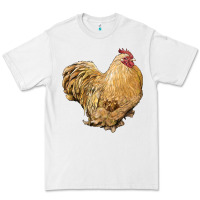 White cochin rooster Premium Tee - LillyAllenDesigns
