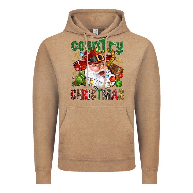 Country Christmas Vintage Hoodie by NancyCooperArtShop | Teevron