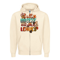 Sandshell fall breeze and autumn leaves Zipper Hoodie - CowGirlArtShop