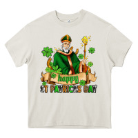 Cream happy st patricks day with st patricks Heavy Core Tee - AdoDesignShop