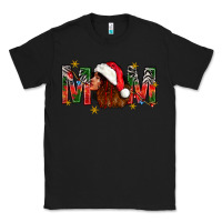 Black Western Mom With Woman In Santa Hat Classic Tee - BundleAndBundleShop