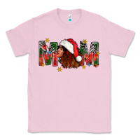 Bubblegum Pink Western Mom With Woman In Santa Hat Classic Tee - BundleAndBundleShop