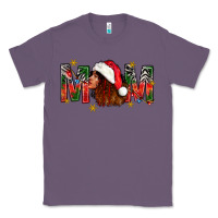 Lavender Western Mom With Woman In Santa Hat Classic Tee - BundleAndBundleShop